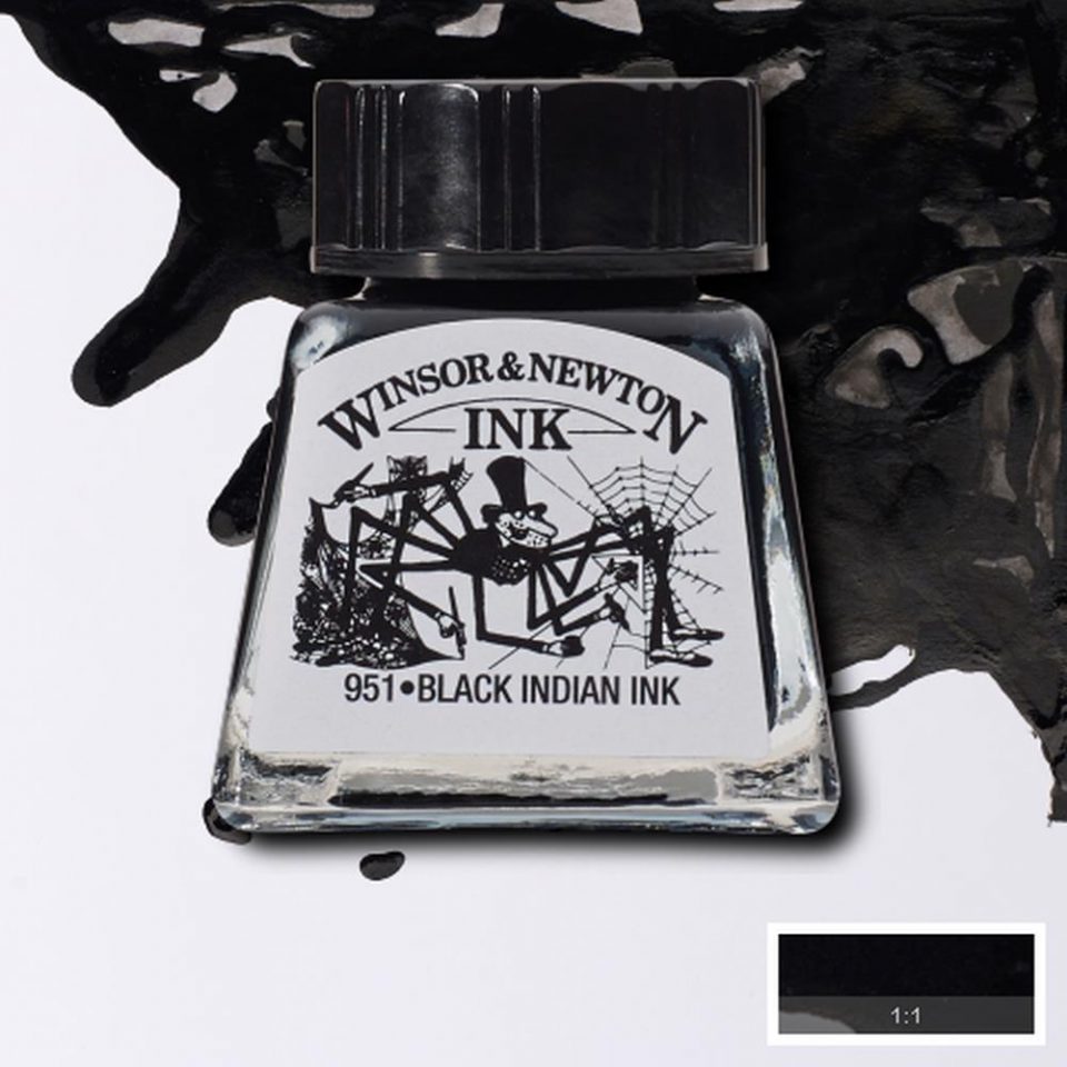 Winsor & Newton Black Indian Ink 30ml