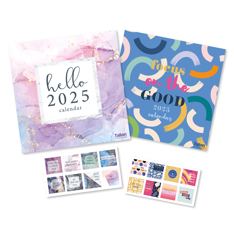 2025 Tallon Square Calendar x 1pc Assortment - Quotes