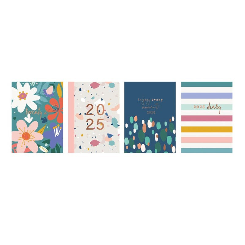 A7 2025 Tallon Week To View Diary x 1pc Assortment - Contemporary