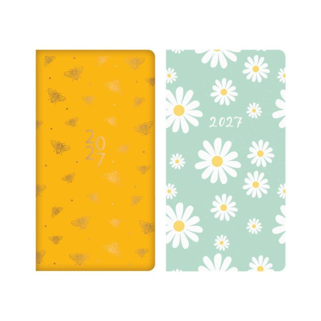 Slim Tallon Diary Week To View - 2027 - Bee & Daisy x 1pc Assortment