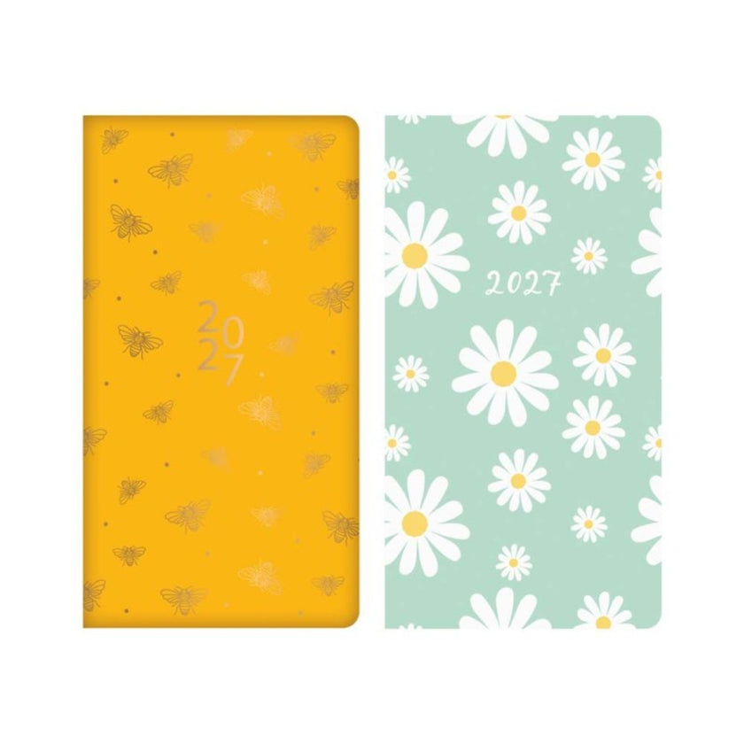 Slim Tallon Diary Week To View - 2027 - Bee & Daisy x 1pc Assortment