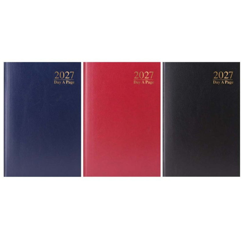 A6 Tallon Diary Day A Page - 2027 - Casebound Value Split Sat/Sun x 1pc Assortment