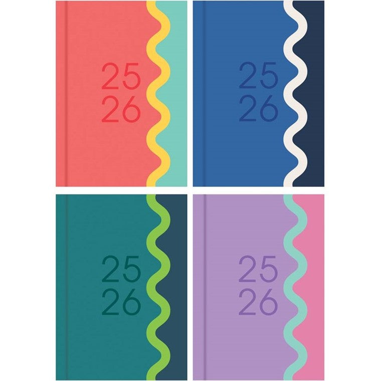 A5 Tallon Scholastic Diary Day Per Page 2025-2026 x 1pc Assortment