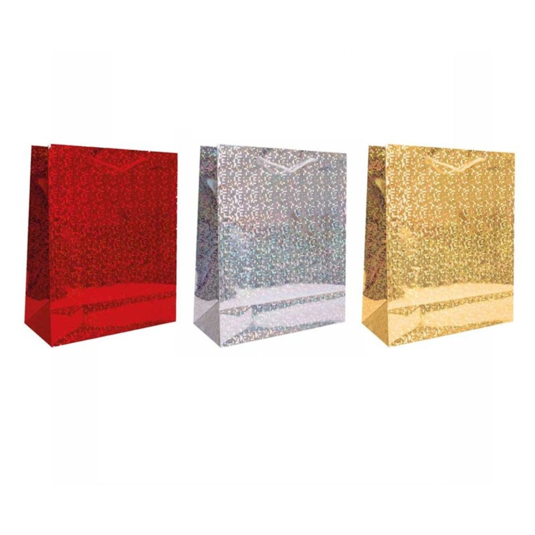 Tallon Christmas Bag Small 23 x 18cm - Holographic x 1pc Assortment