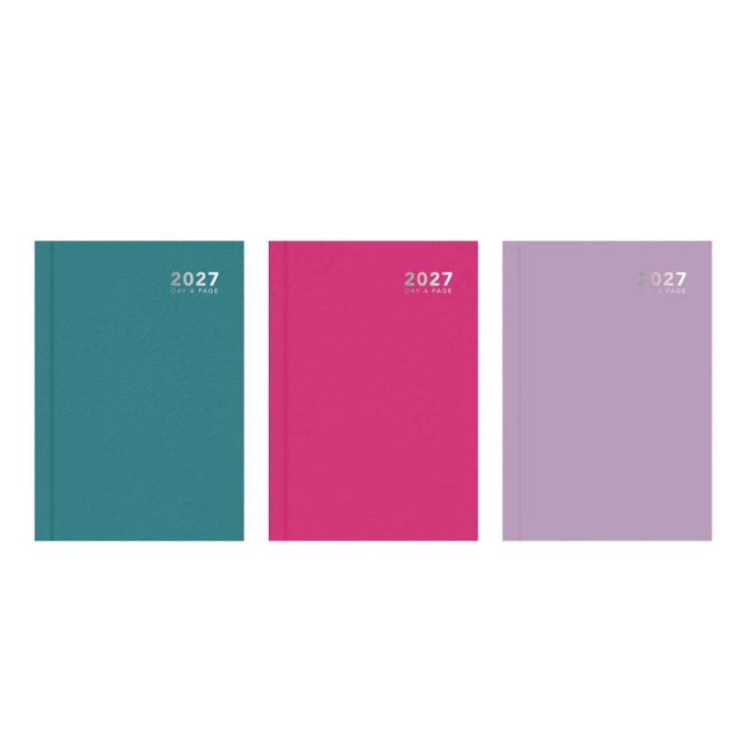 A6 Tallon Diary Day A Page - 2027 - Bright x 1pc Assortment