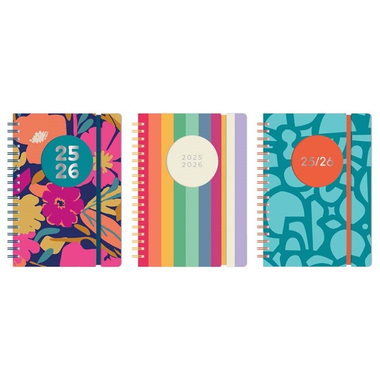 A5 Tallon Scholastic Diary Day Per Page 2025-2026 x 1pc Assortment