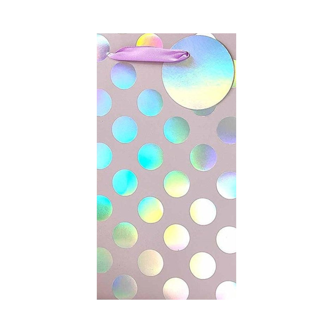 Tallon Gift Bottle Bag 36 x 12cm - Iridescent Dots