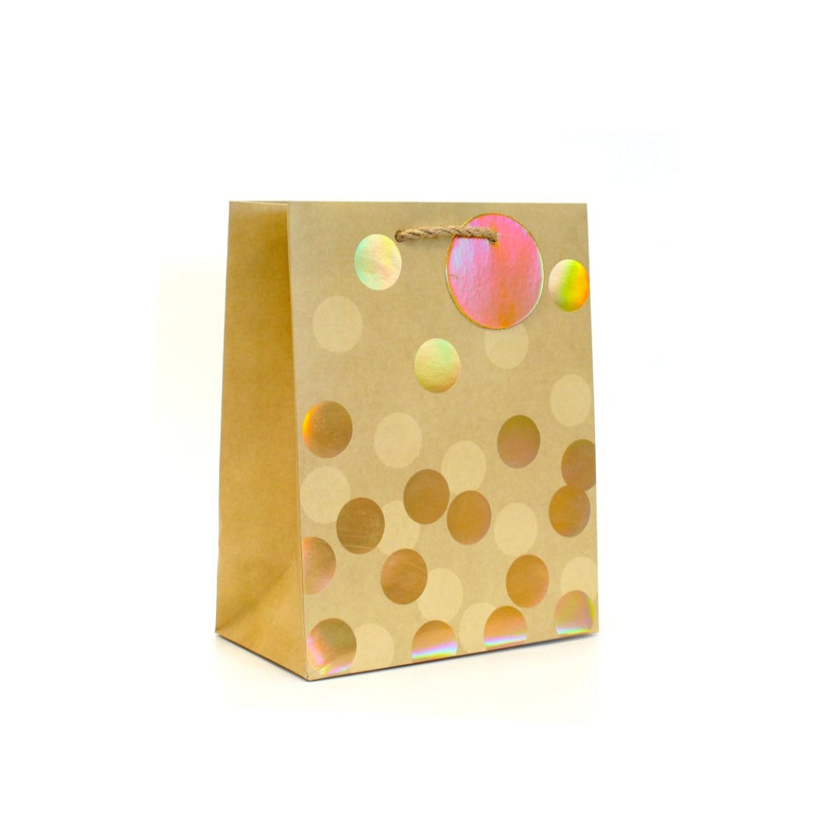 Tallon Gift Bag Small 23 x 18cm - Gold Dots
