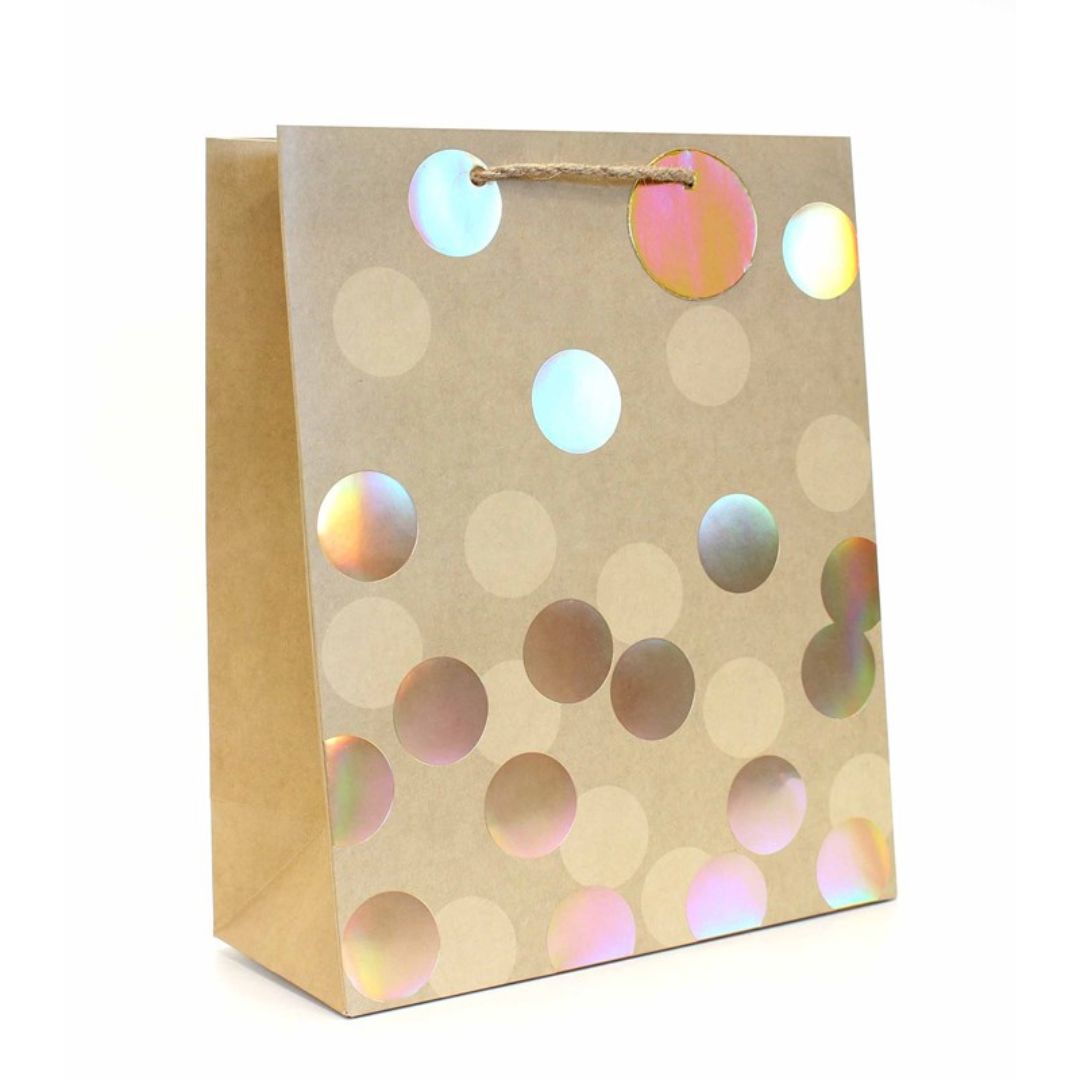 Tallon Gift Bag Medium 32 x 26cm - Gold Spots