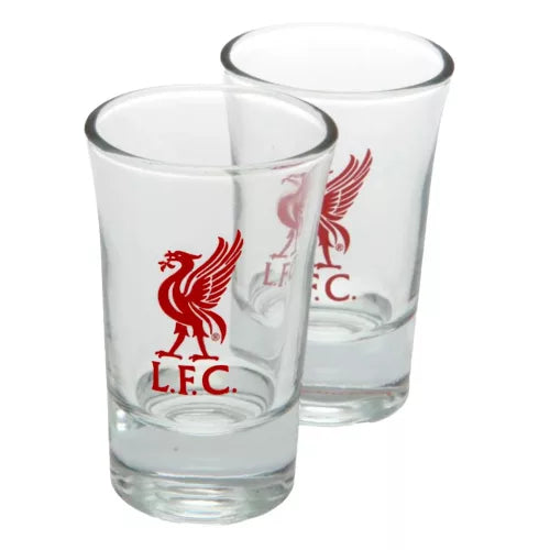 Liverpool FC Wordmark Shot Glass A Pack Of 2pcs