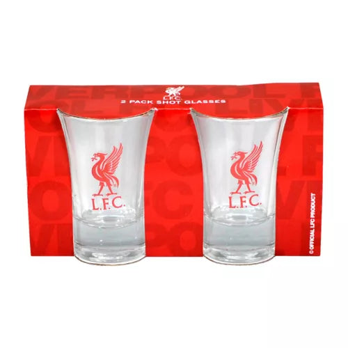 Liverpool FC Wordmark Shot Glass A Pack Of 2pcs