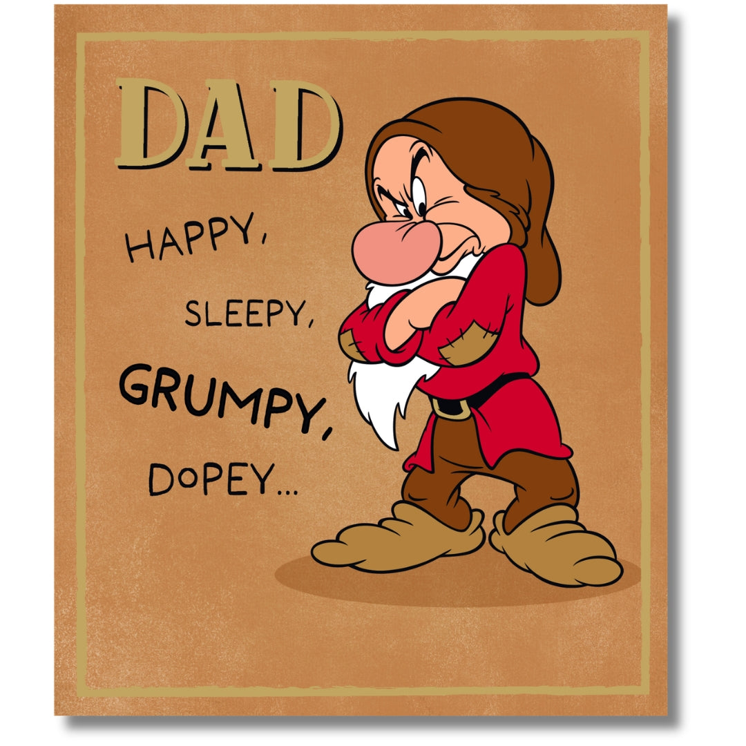 Dad Happy, Sleepy, Grumpy, Dopey... Birthday - Greeting Card