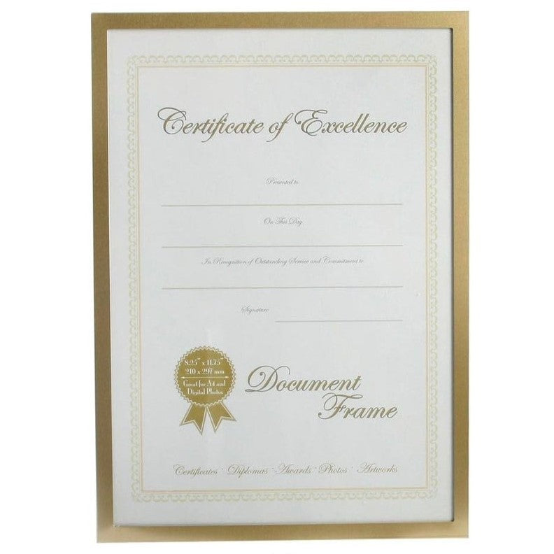 A4 Gold Diploma Certificate Photo Frame