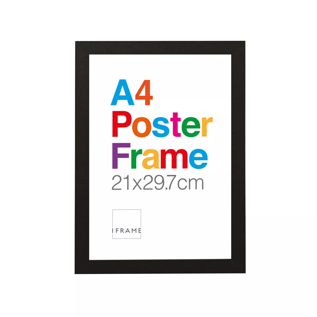A4 iFrame Wooden Poster Frame - Black