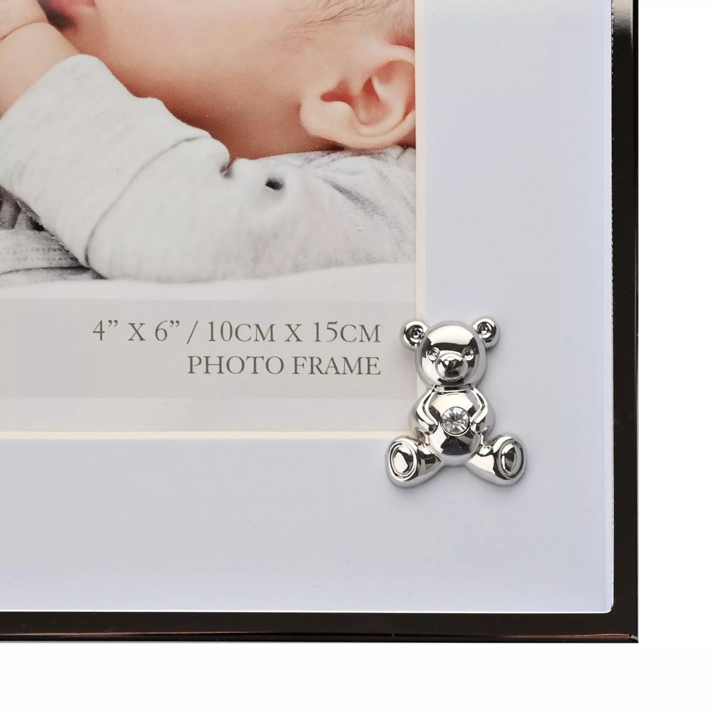 Bambino Metal Plated Frame - 10 x 15cm - Teddy & Blue Mount