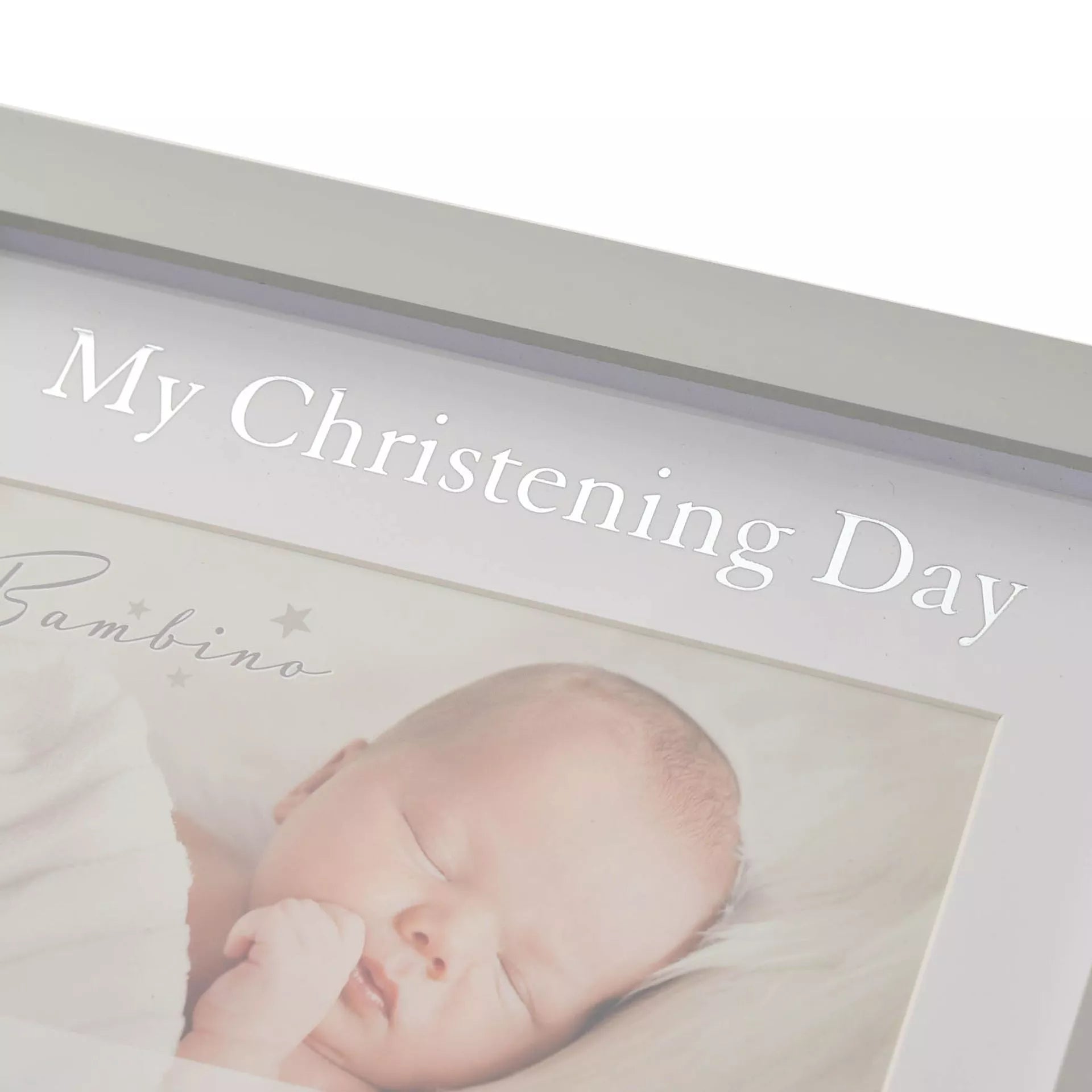 Bambino - Wooden Photo Frame - 10 x 15cm / 4" x 6" - My Christening Day