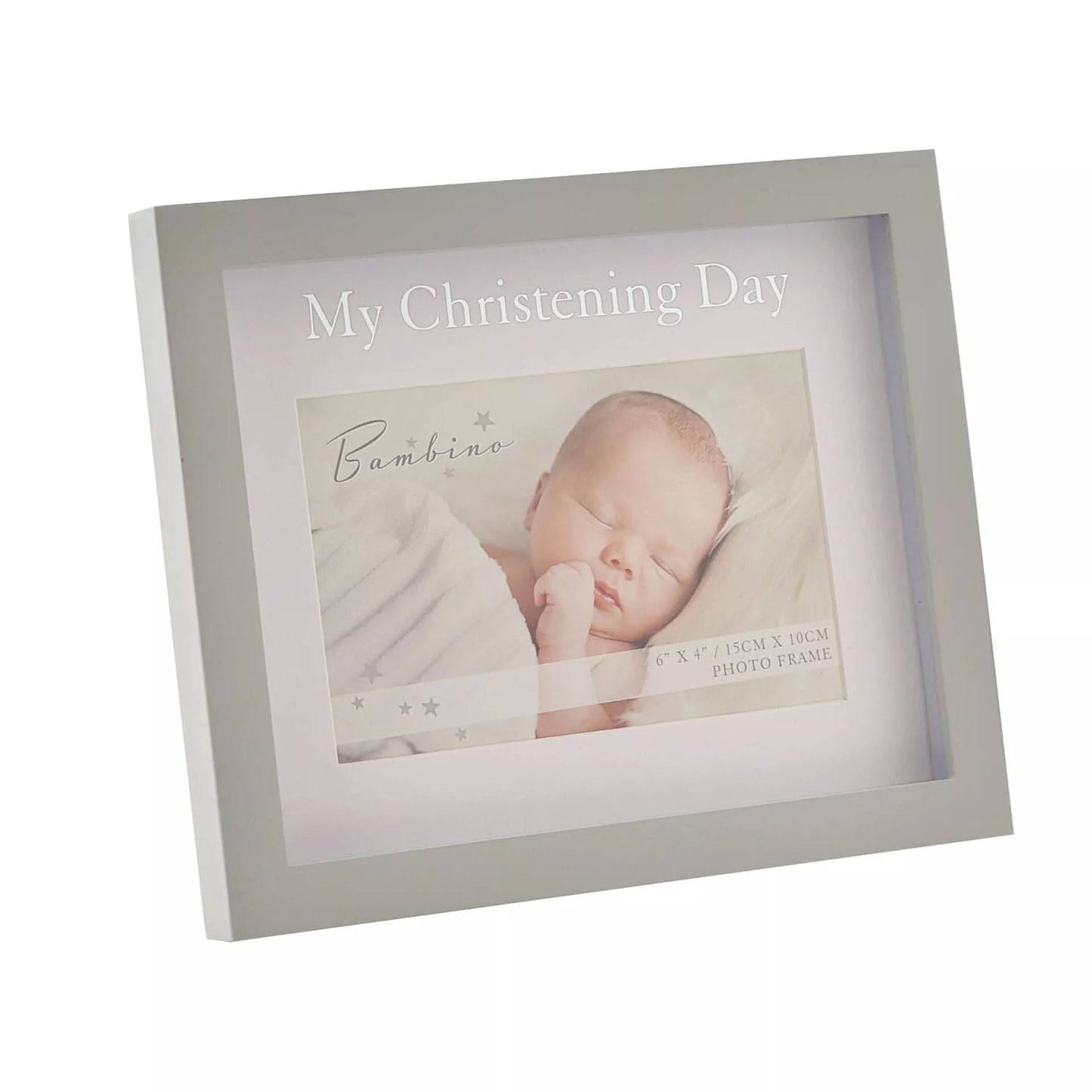 Bambino - Wooden Photo Frame - 10 x 15cm / 4" x 6" - My Christening Day