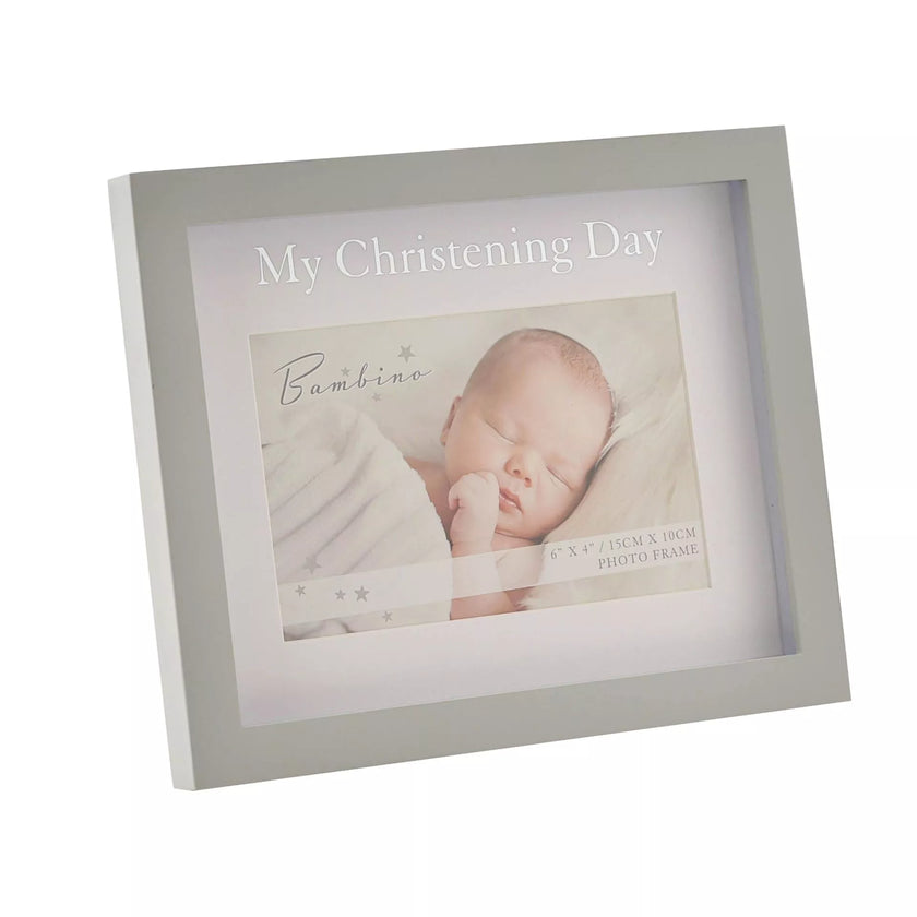 Bambino - Wooden Photo Frame - 10 x 15cm / 4" x 6" - My Christening Day