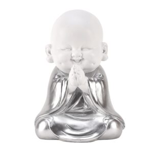 Hestia White & Silver Buddha 19 cm