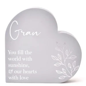 Moments Heart Plaque - Gran