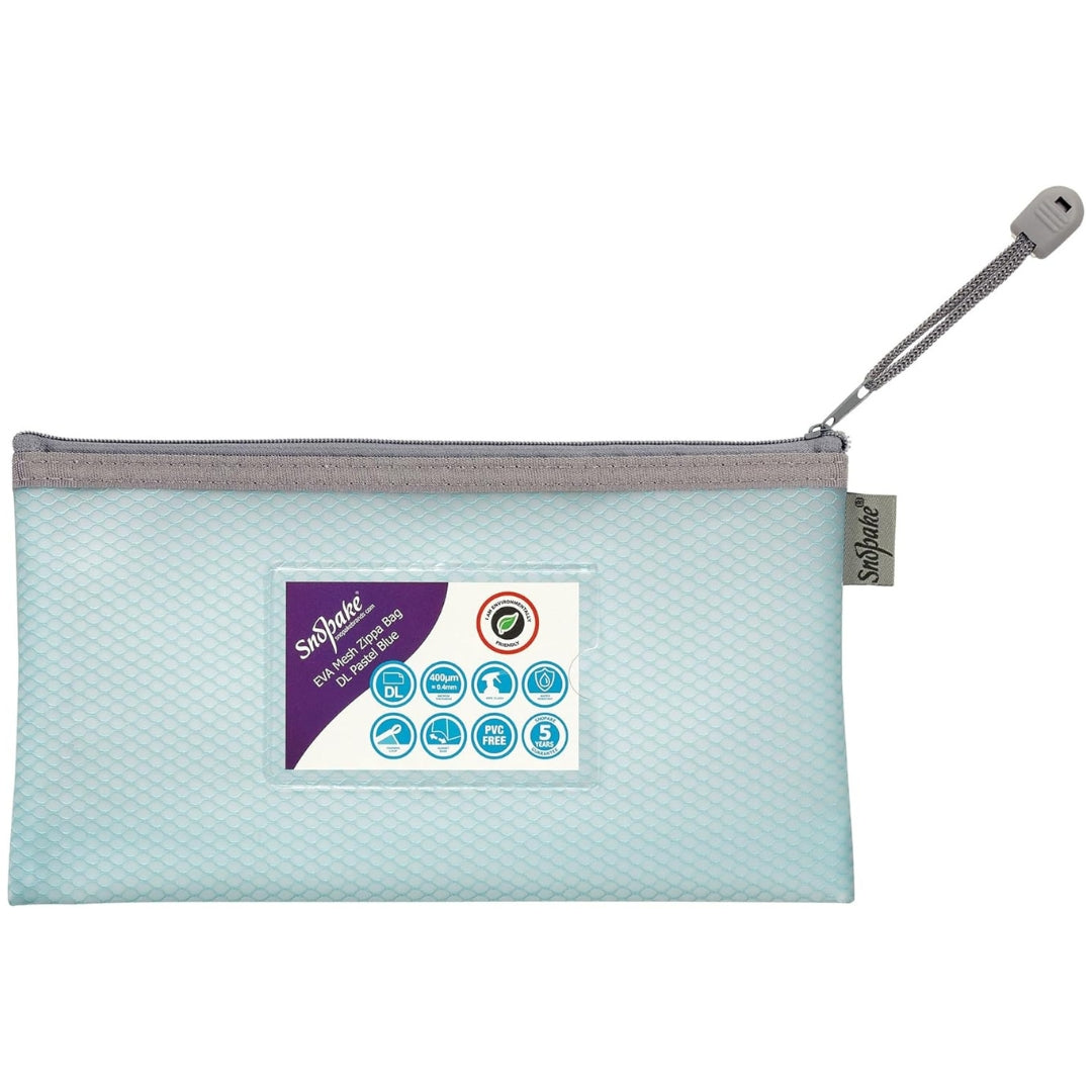 DL Snopake EVA Mesh Zippa Bag - Pastel Blue
