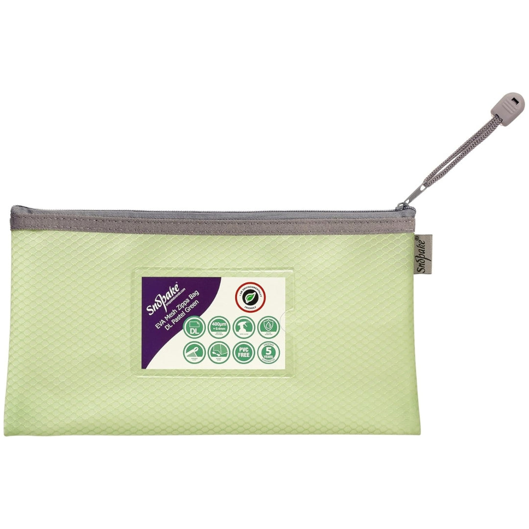 DL Snopake EVA Mesh Zippa Bag - Pastel Green