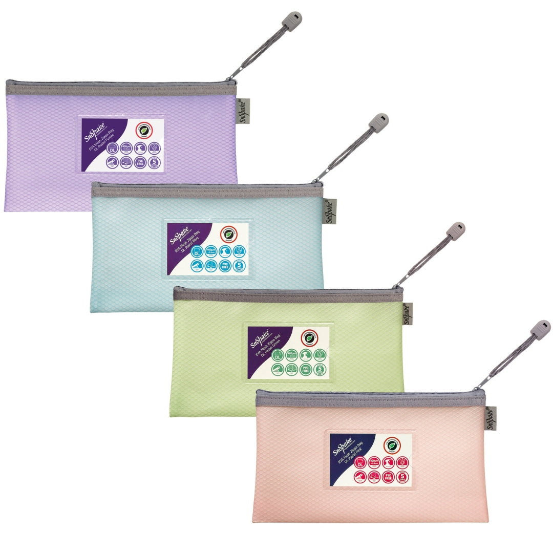 DL Snopake EVA Mesh Zippa Bag - Pastel Purple