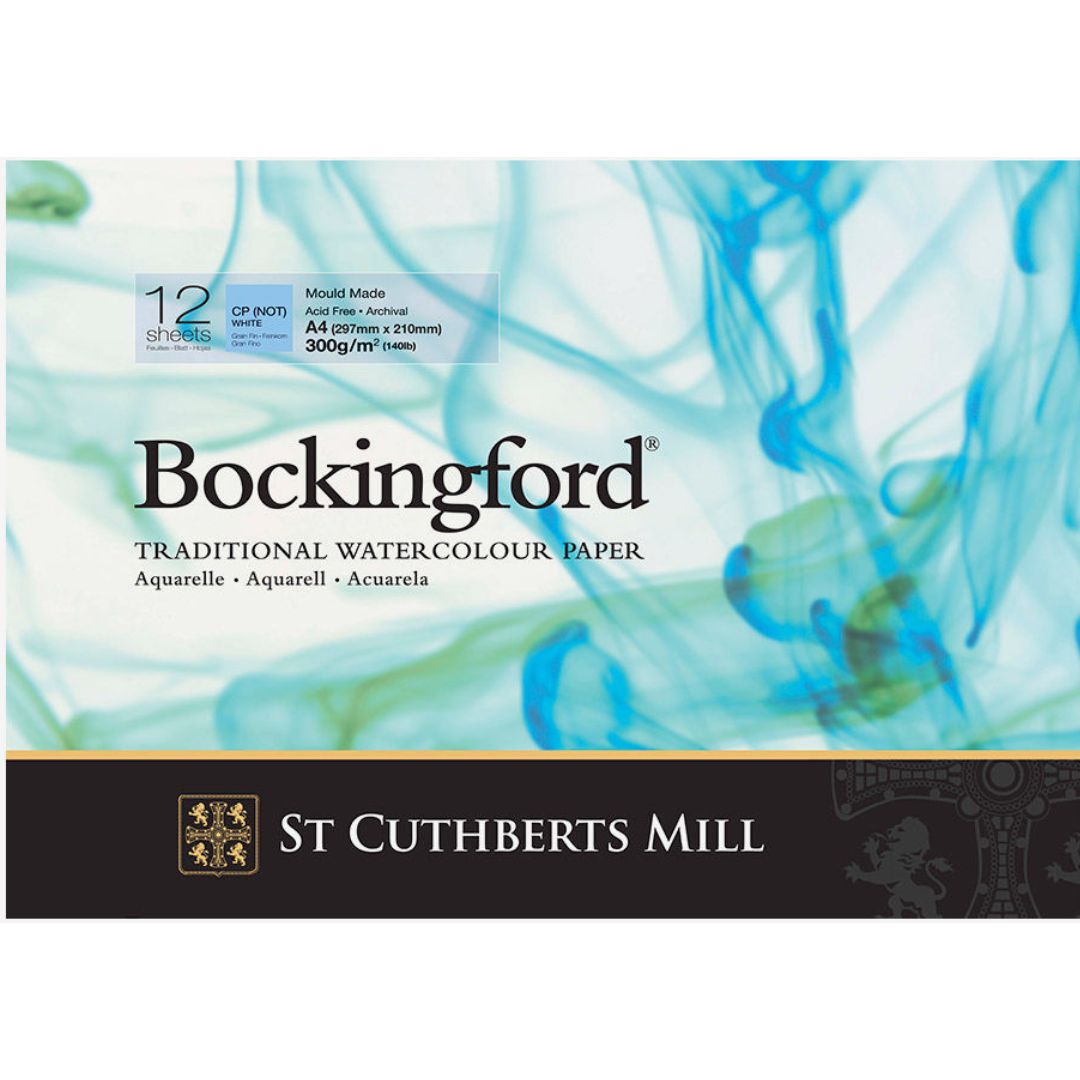 Bockingford Glued Pad A4 29.7 x 21cm 300gsm CP (Not) Grain Fin