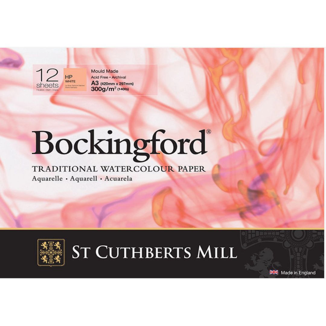 Bockingford Glued Pad A3 42 x 29.7cm 300gsm HP Grain Satine