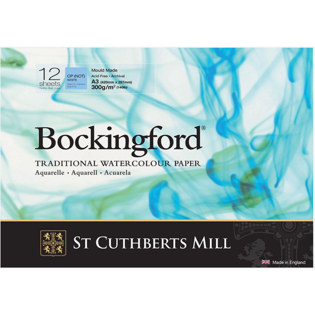 Bockingford Glued Pad A3 42 x 29.7cm 300gsm CP (Not) Grain Fin