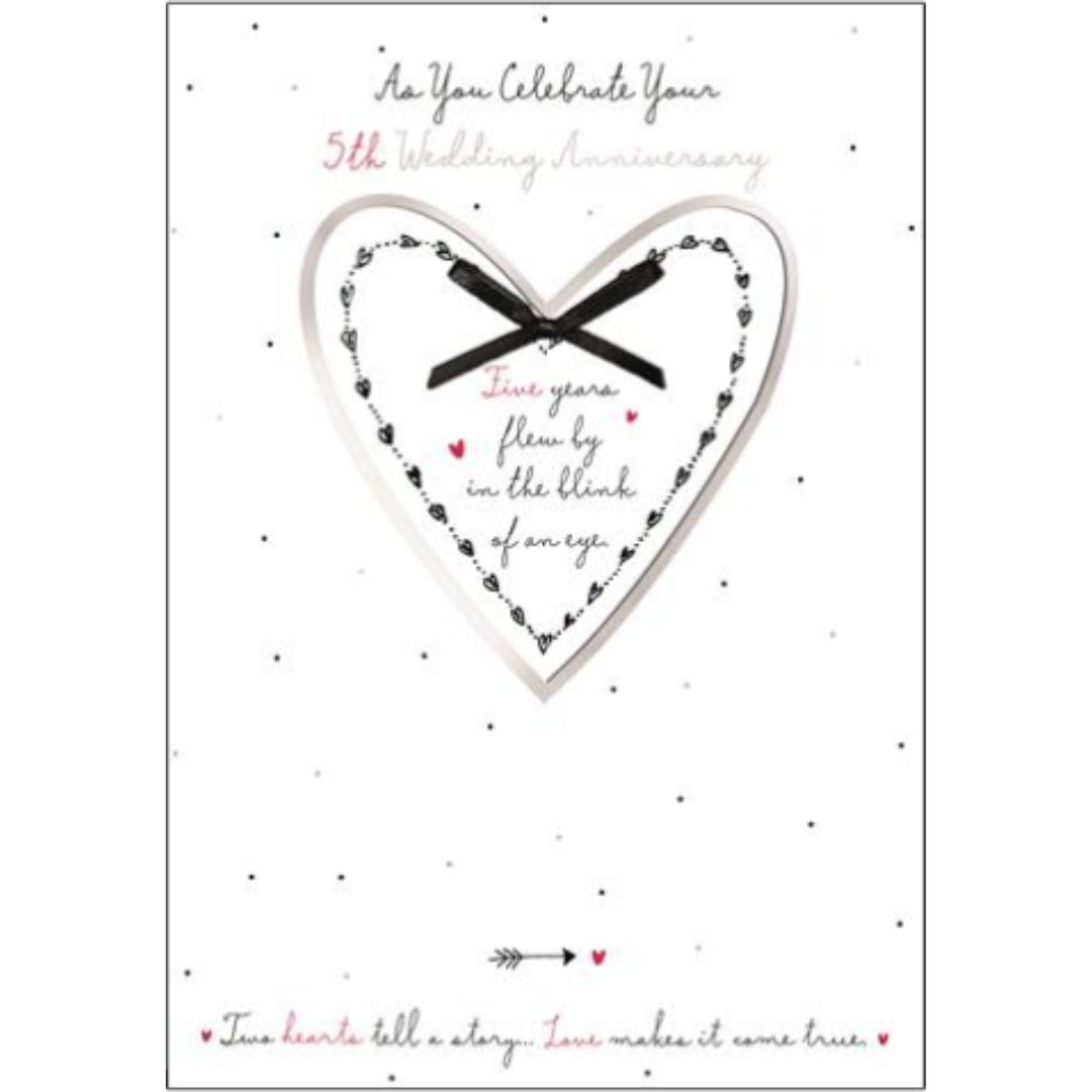 As You Celebrate Your Fifth Wedding Anniversary' Greeting Card