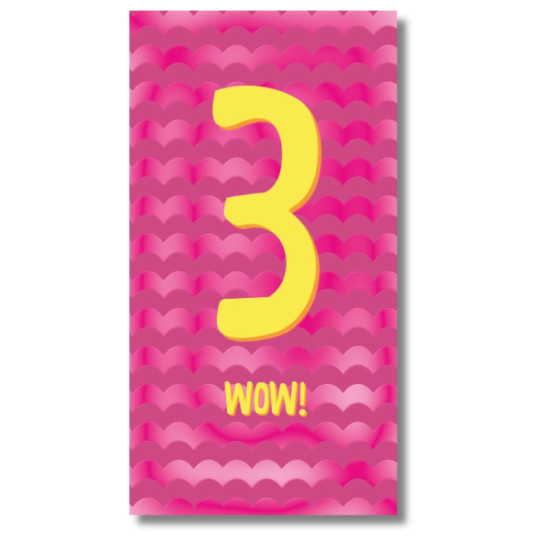 Hallmark 3 Wow! Birthday - Greeting Card
