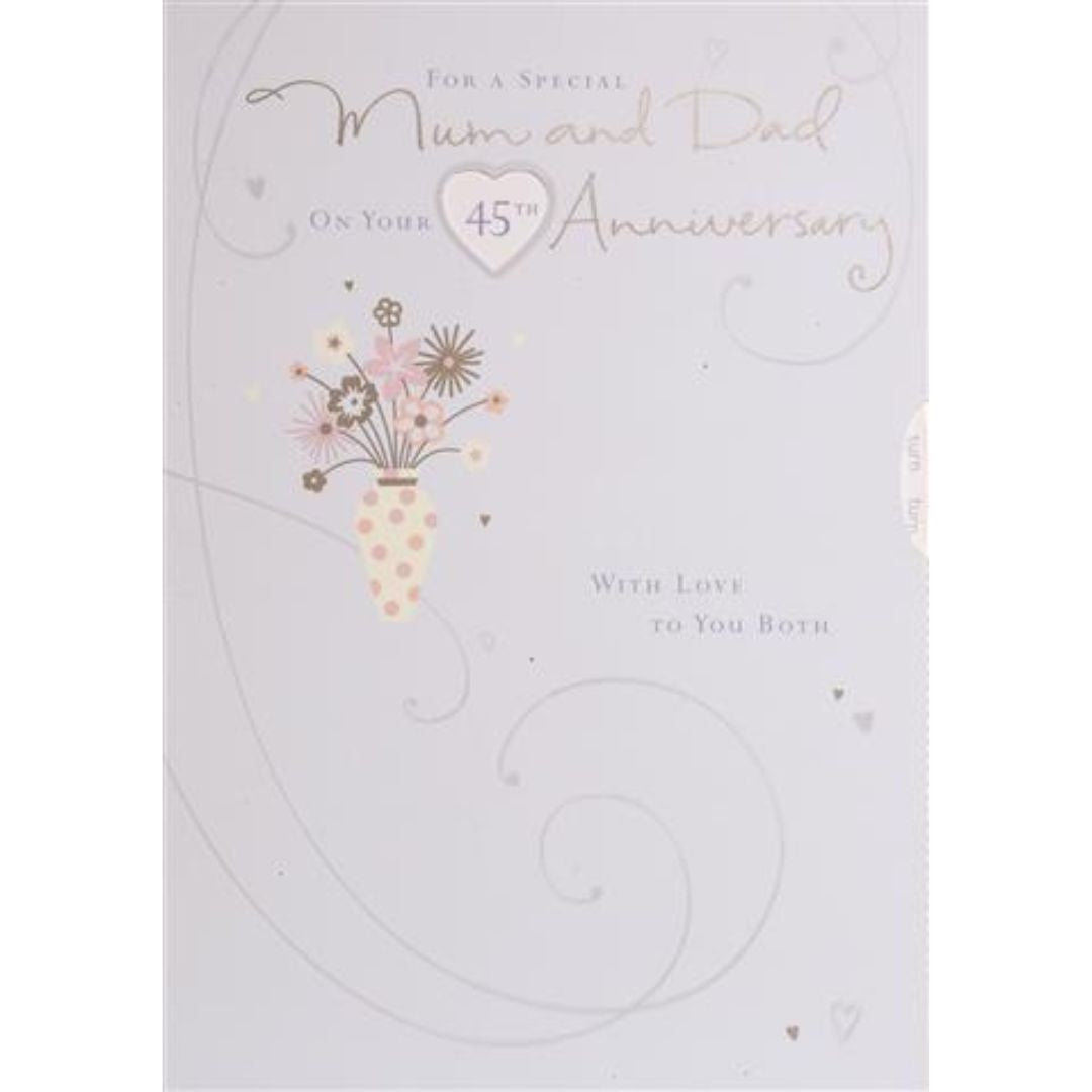 Multi Anniversary Card with Spinner Greeting Card