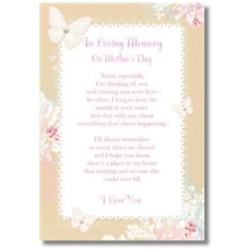 Hallmark In Loving Memory On Mother's Day - Greeting Card