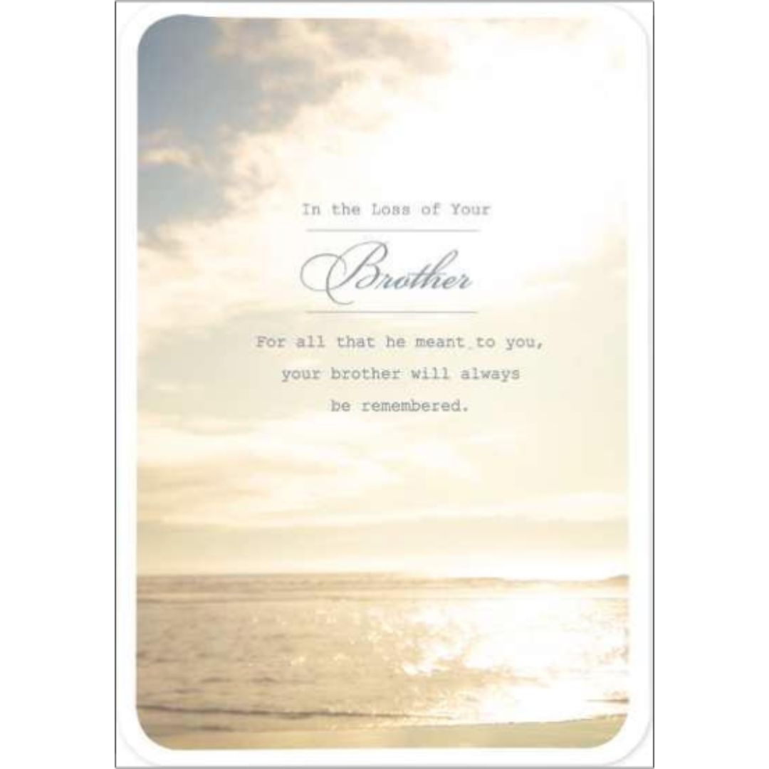 In The Loss Of Your Brother' Greeting Card