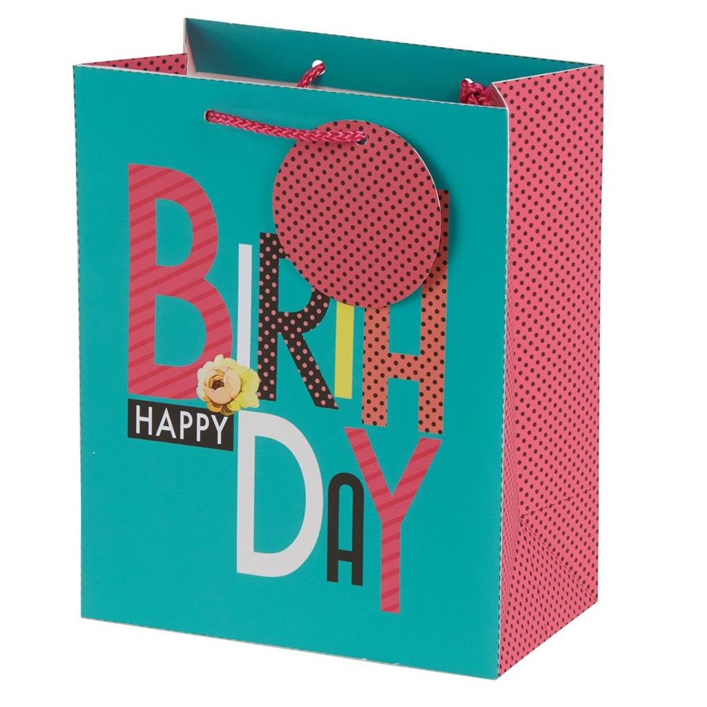Hallmark Gift Bag Happy Birthday Small 24 x 19.5cm