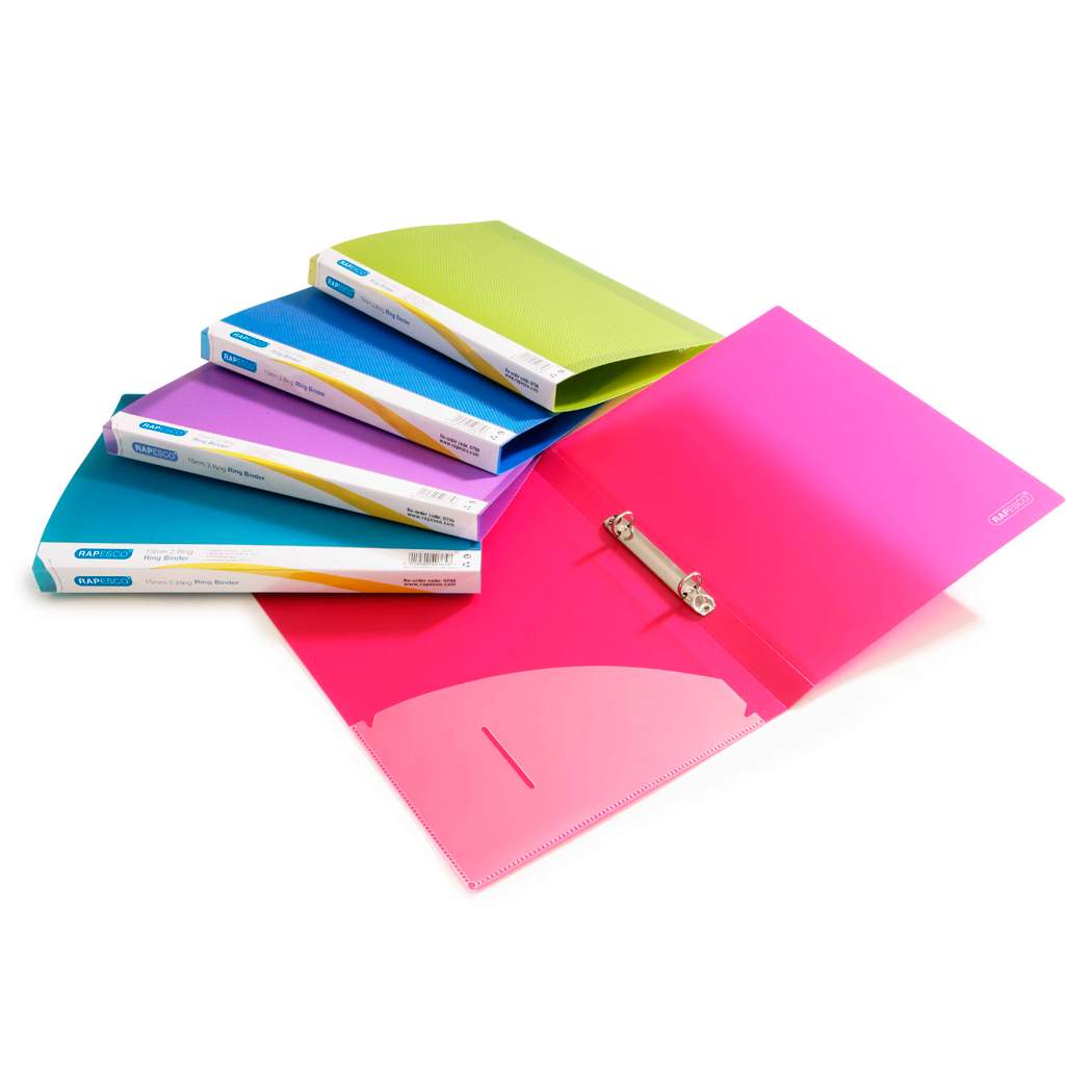 A4 Apesco 2 Ring Binder 25mm x 1pc Assortment