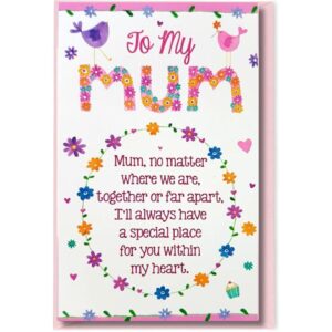 Heartwarmers 'To My Mum' Keepsake Card & Envelope