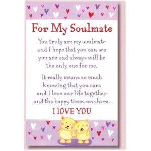 Heartwarmers 'For My Soulmate' Keepsake Card & Envelope