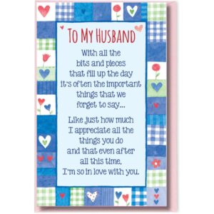 Heartwarmers 'To My Husband' Keepsake Card & Envelope