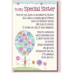 Heartwarmers 'To My Special Sister' Keepsake Card & Envelope