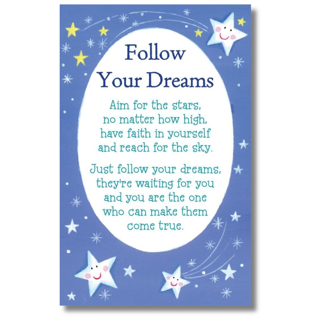 Heartwarmers 'Follow Your Dreams' Keepsake Card & Envelope