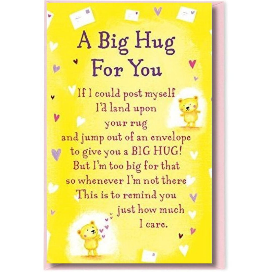 Heartwarmers 'A Big Hug For You' Keepsake Card & Envelope