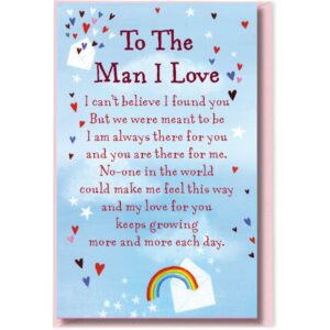 Heartwarmers 'To The Man I Love' Keepsake Card & Envelope