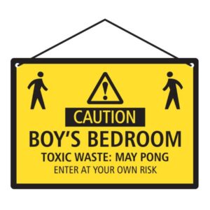 Hang-Ups! Hanging Tin Plaques 11.5 x 16.5cm - Boy's Bedroom