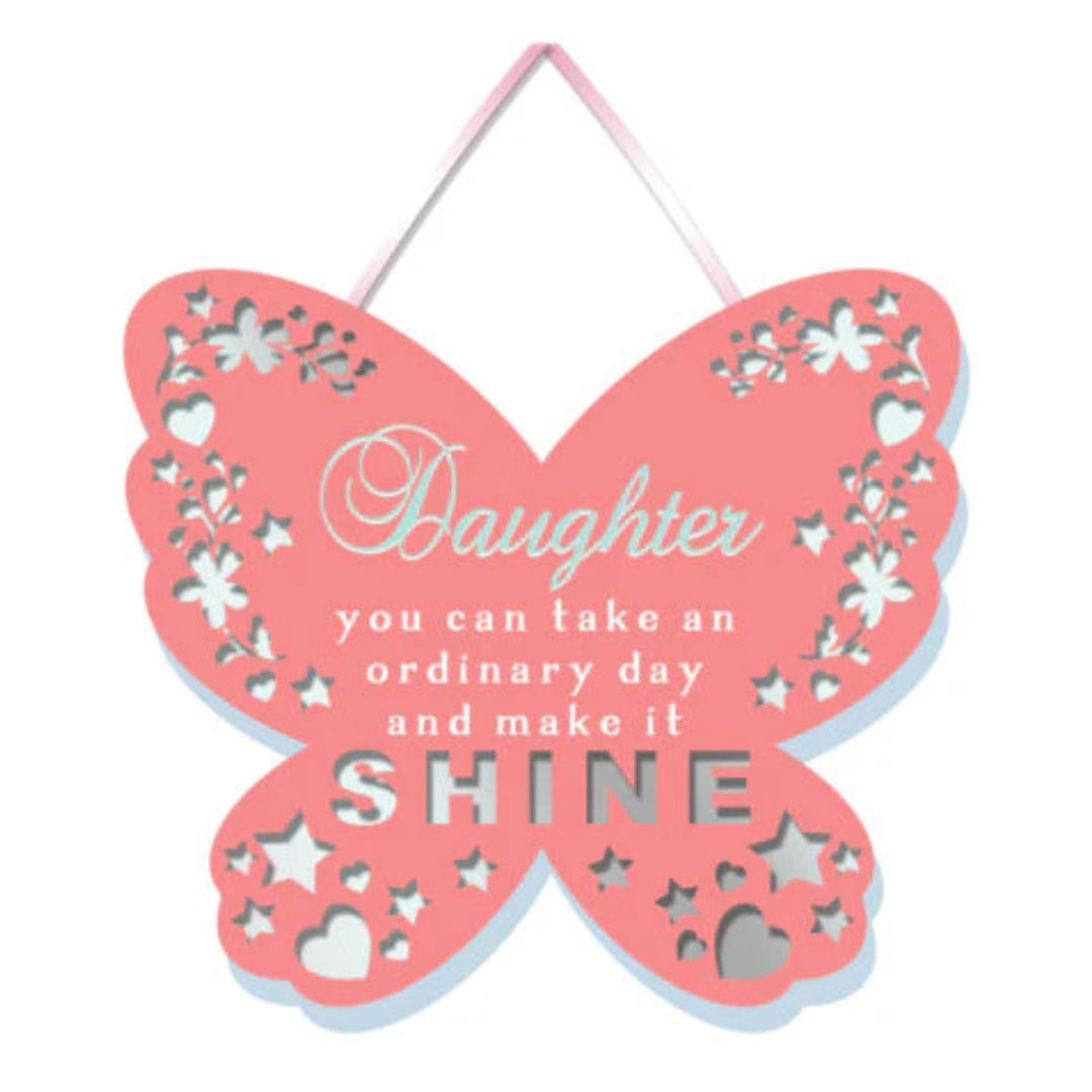 More Than Words Mirror Plaque 11 x 12cm - Daughter