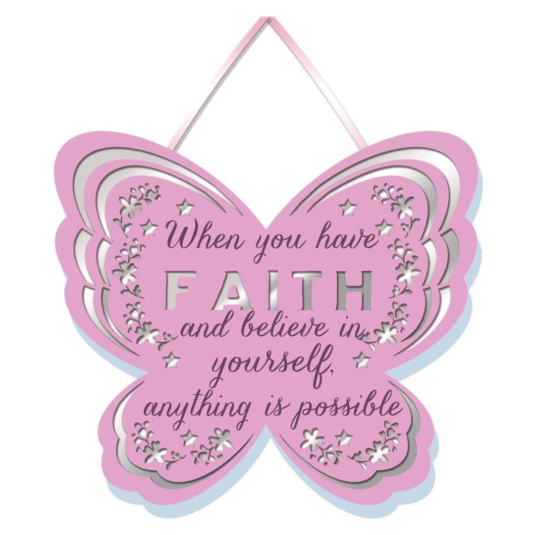More Than Words Mirror Plaque 11 x 12cm - When You Have Faith