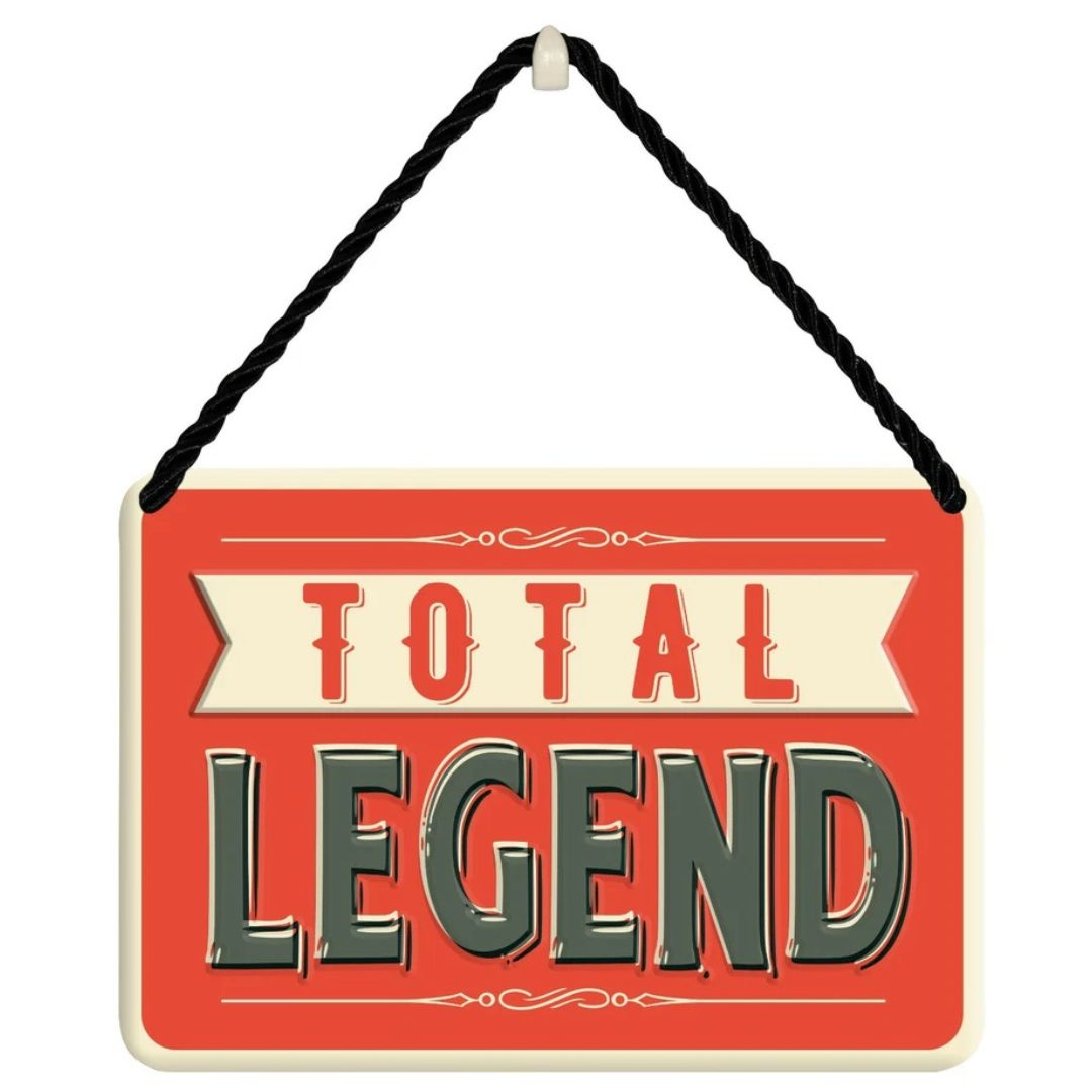 Hang-Ups! Hanging Tin Plaques 11.5 x 16.5cm - Total Legend