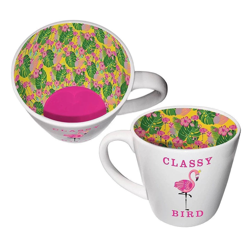 Inside Out Ceramic Mug With Gift Box - Classy Bird