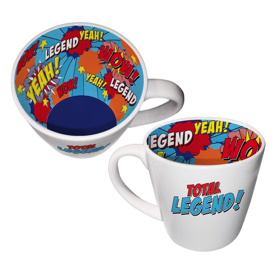 Inside Out Ceramic Mug With Gift Box - Total Legend!